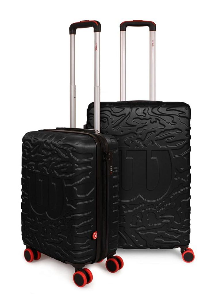 Pack 2 maletas S+M cabina y mediana negra Vermont Wilson