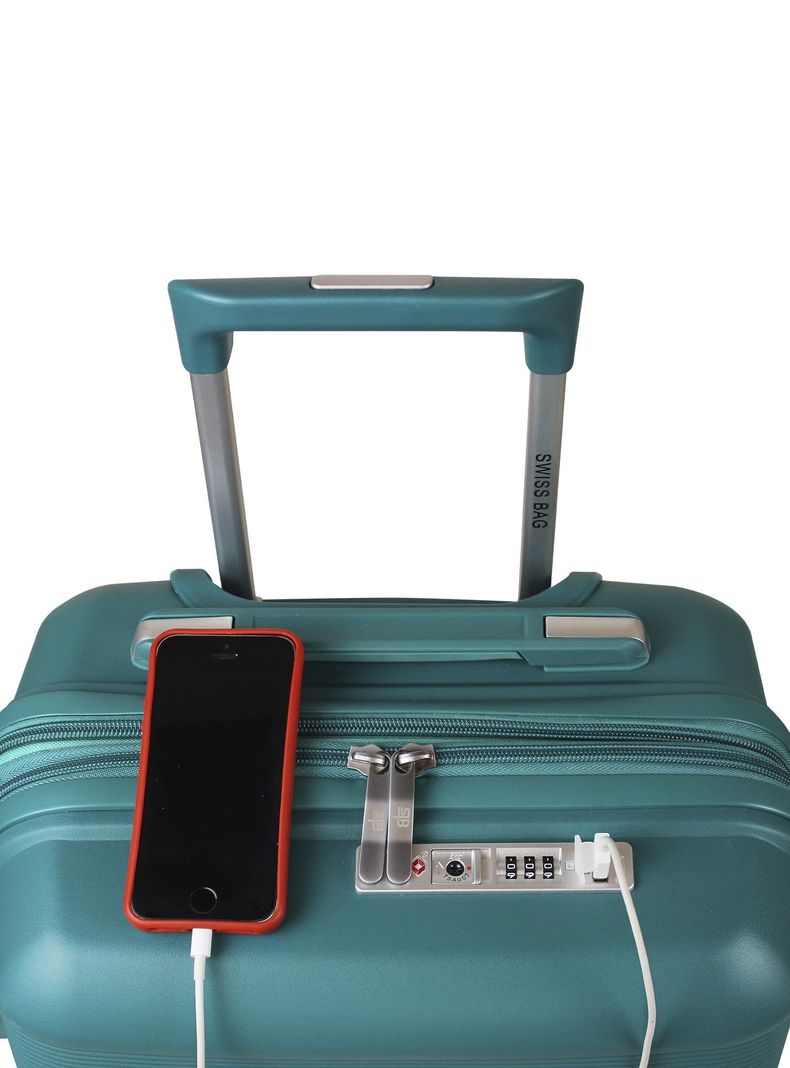Maleta Cabina S Xpos SwissBag Verde-1