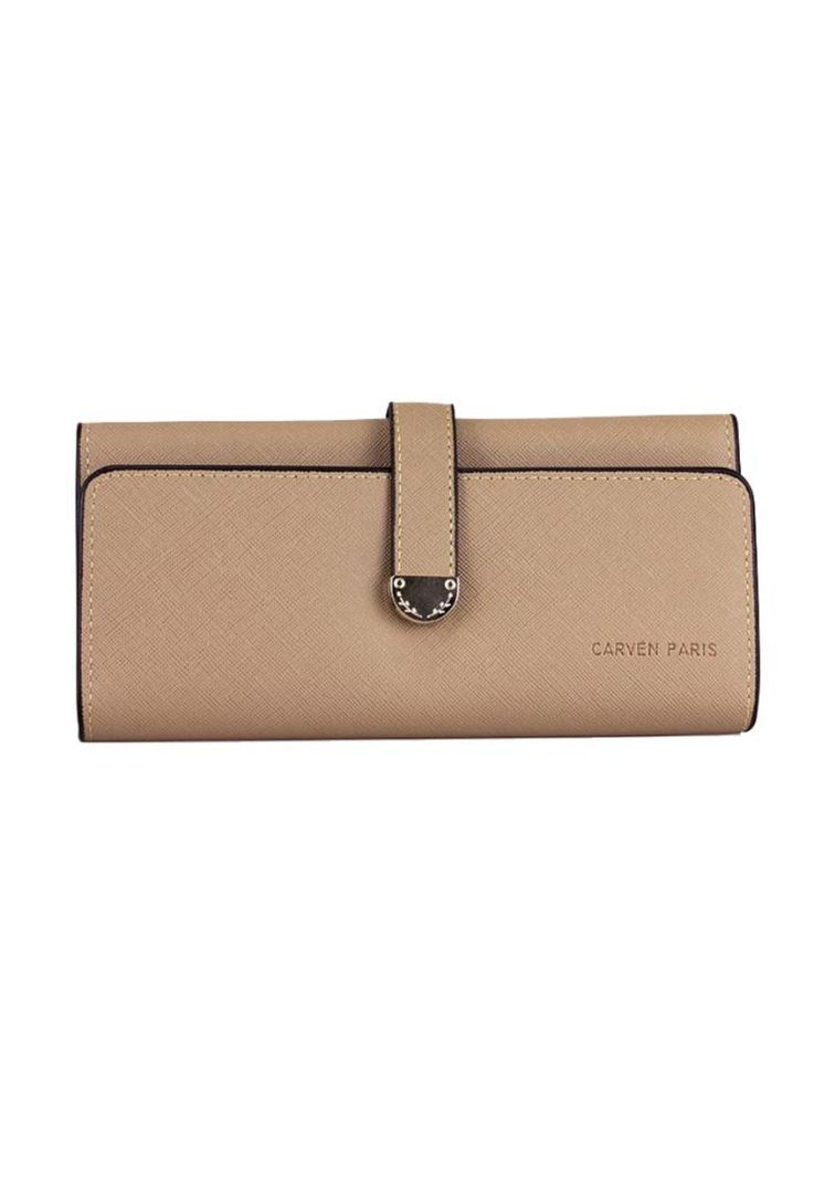 Billetera mujer Napoles taupe Carven Cafe XS