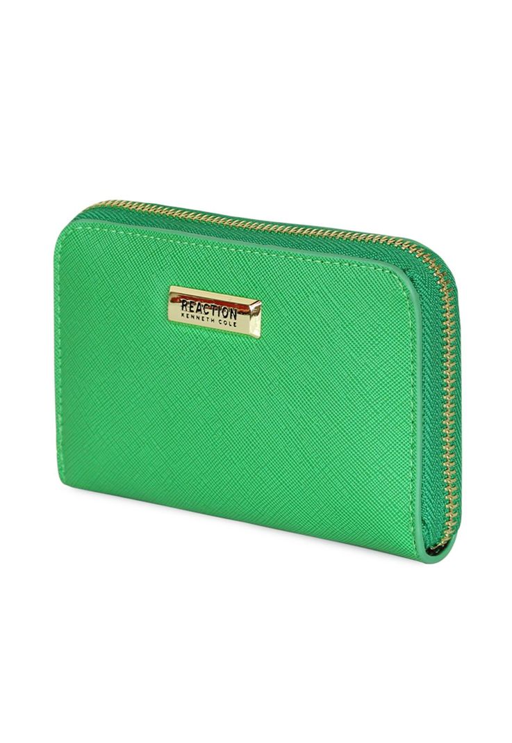 Pack Billetera Trifold verde + Pañuelo Alcala coral Kenneth Cole-1