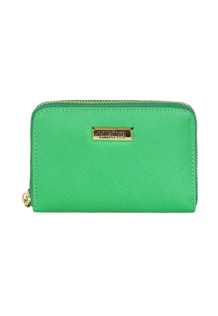 Pack Billetera Trifold verde + Pañuelo Alcala coral Kenneth Cole-2