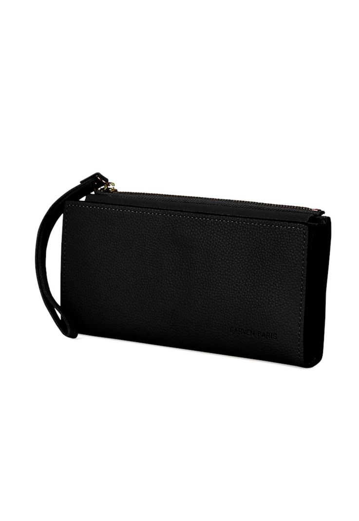 Pack Billetera Delia negra + Pañuelo Oni negro Carven-1