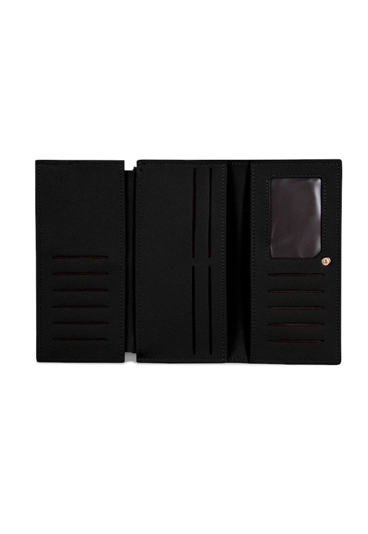 Pack Billetera Delia negra + Pañuelo Oni negro Carven-3