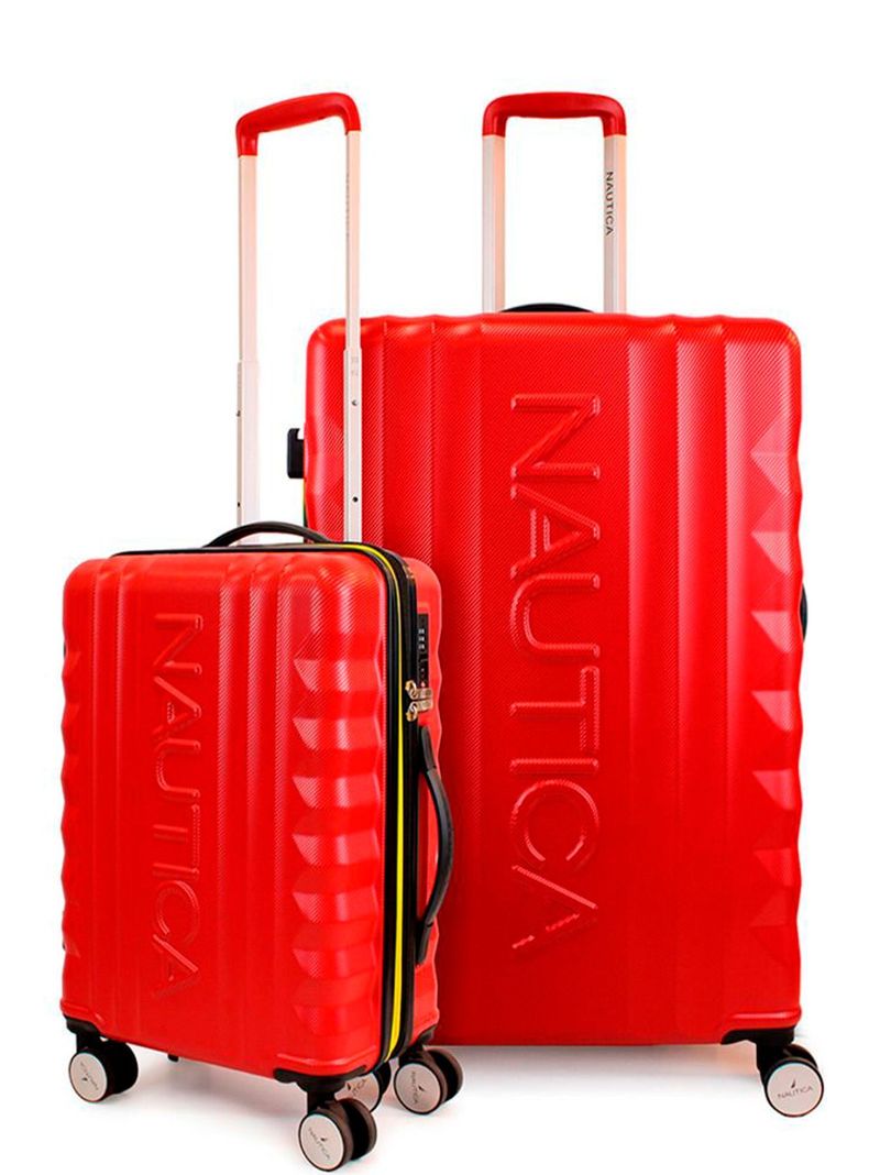 Pack 2 maletas Nautica S+L Polonia 10kg y 23kg roja Rojo
