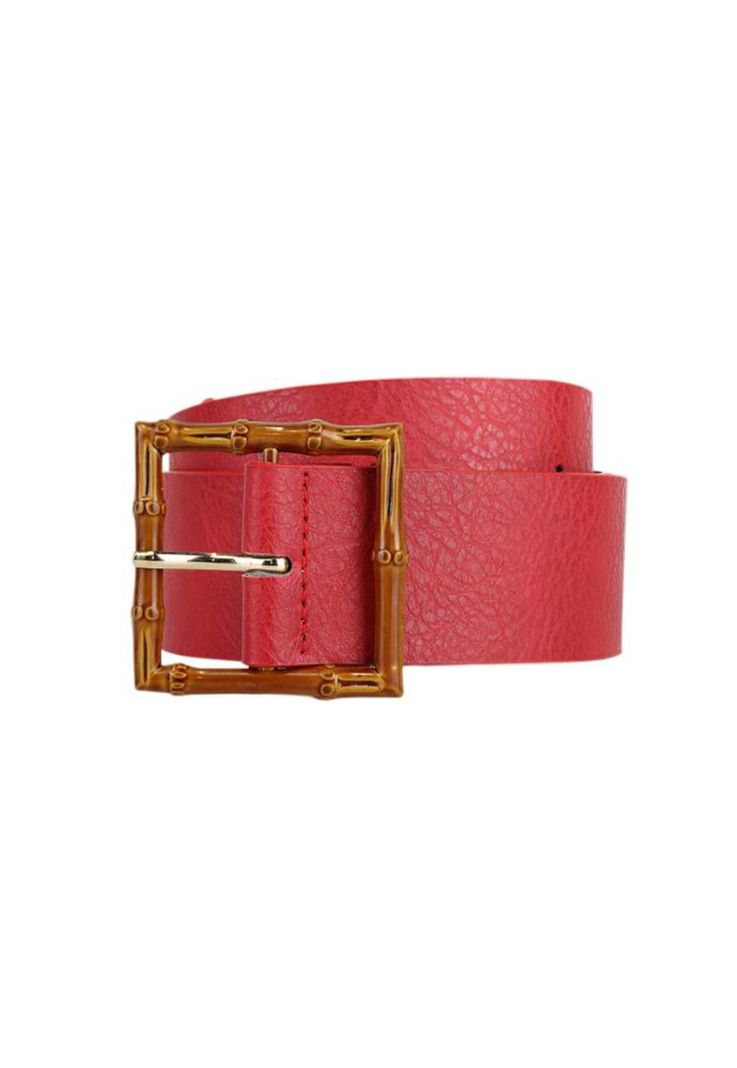 Cinturon mujer Taupo rojo Carven