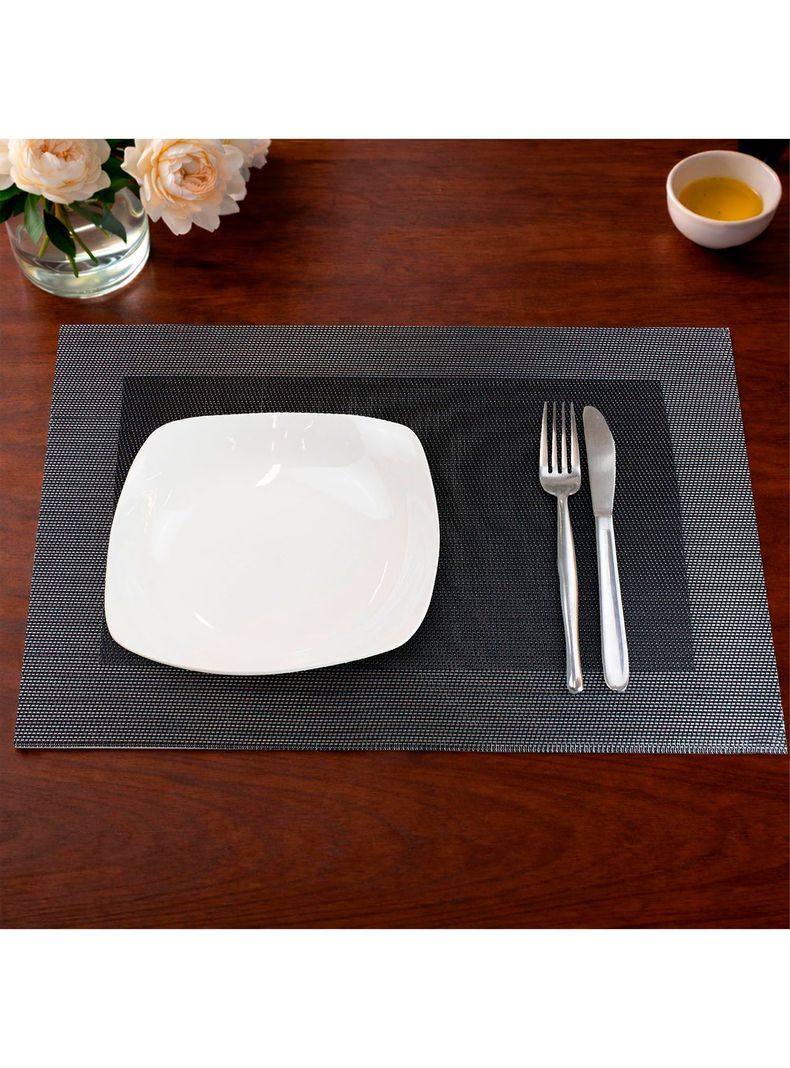 Individual de mesa Nautica Home 45x30cm negro Gris S