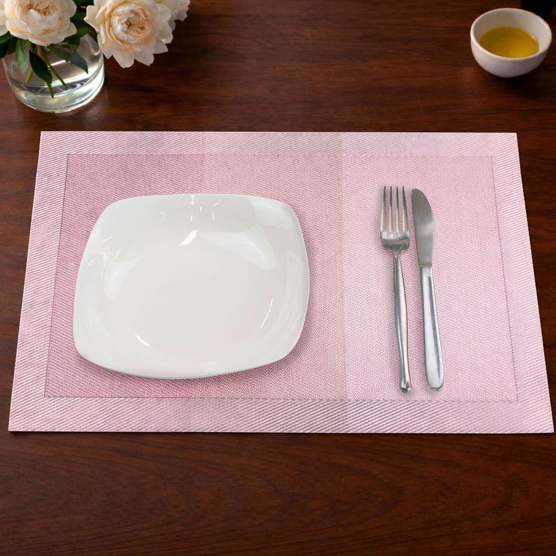 Pack 4 Individuales de mesa Nautica Home 45x30cm degrade rosa Rosado S