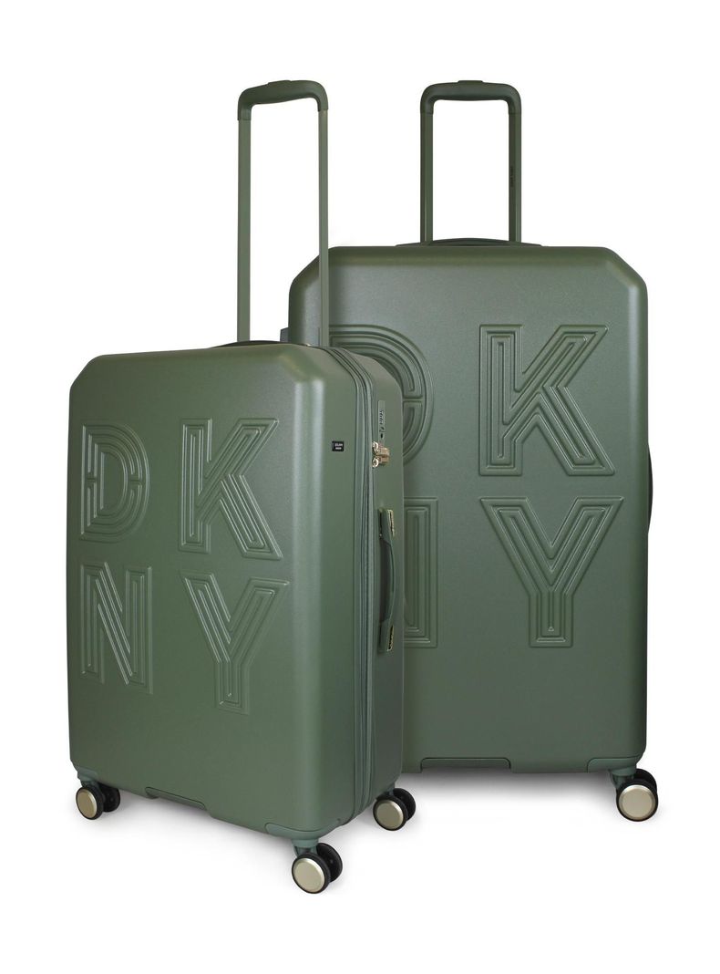 Pack 2 maletas M+L Lucerna Donna Karan Verde-0