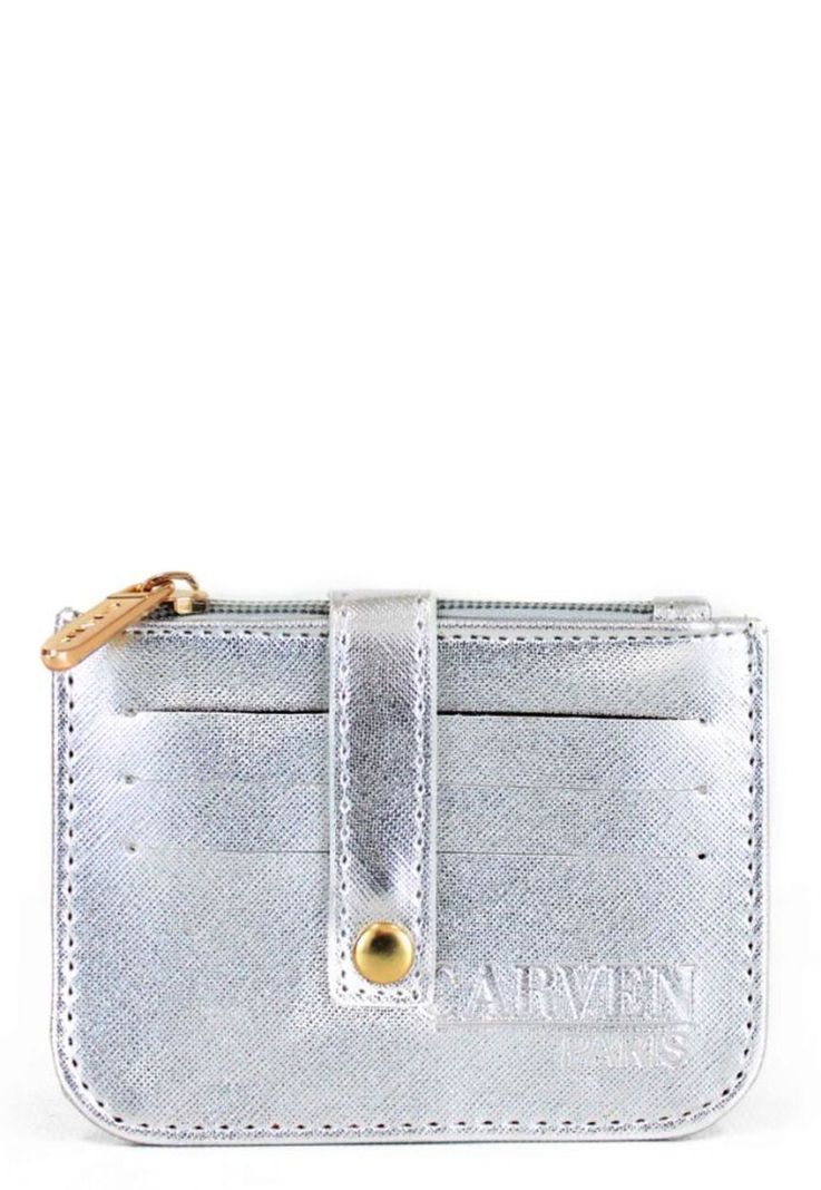 Tarjetero mujer Obi gris Carven Plata