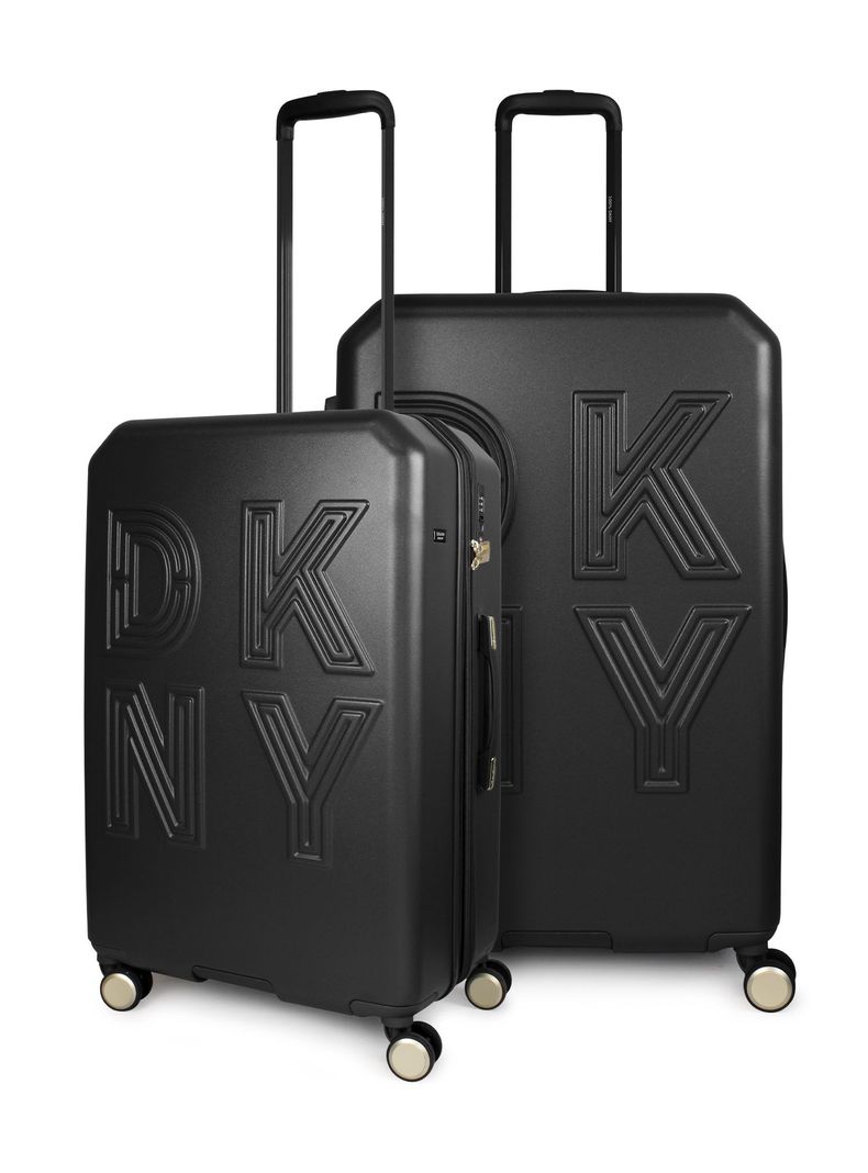 Pack 2 maletas M+L Lucerna Donna Karan Negro-0