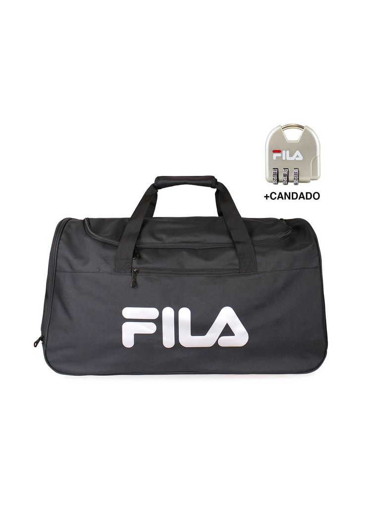 Bolso FILA Verona 71 lts silver + Candado