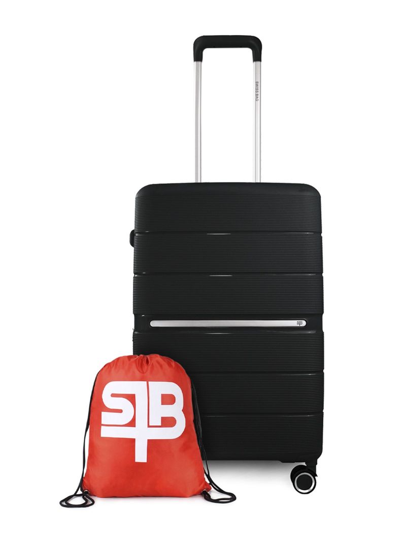 Maleta mediana M (20 Kg) Xpos Negro + Morral de regalo -0
