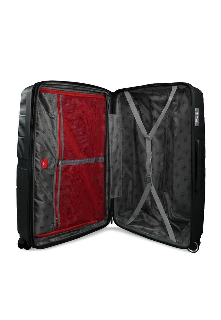 Maleta mediana M (20 Kg) Xpos Negro + Morral de regalo -1
