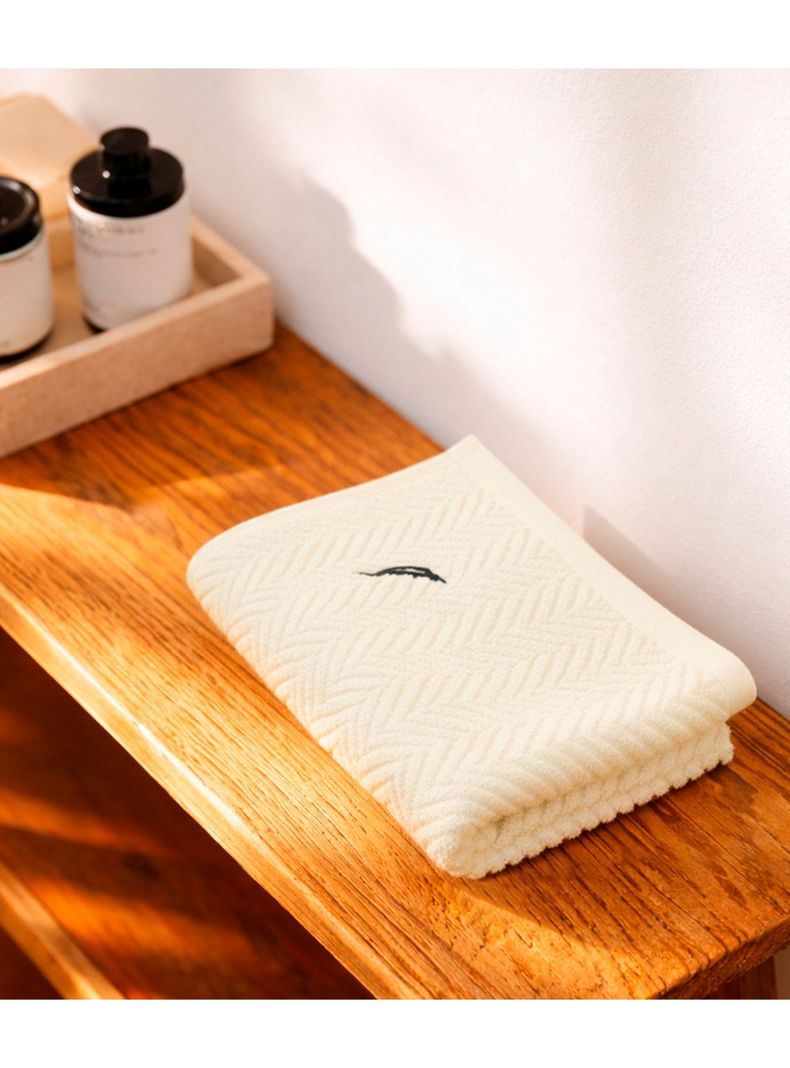 Toalla de mano VIS Nautica 100% algodon alta calidad 30x50cm crema Beige S
