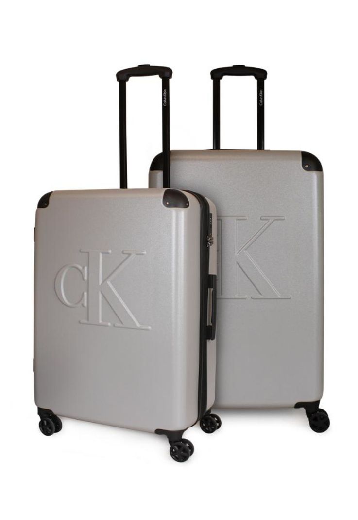 Pack 2 maletas Cadillac mediana 20kg + Grande 23kg gris Calvin Klein L