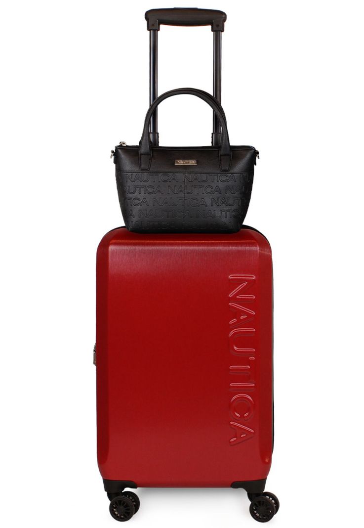 Pack Nautica Maleta cabina Victory roja 10kg + Bolso Delray negro