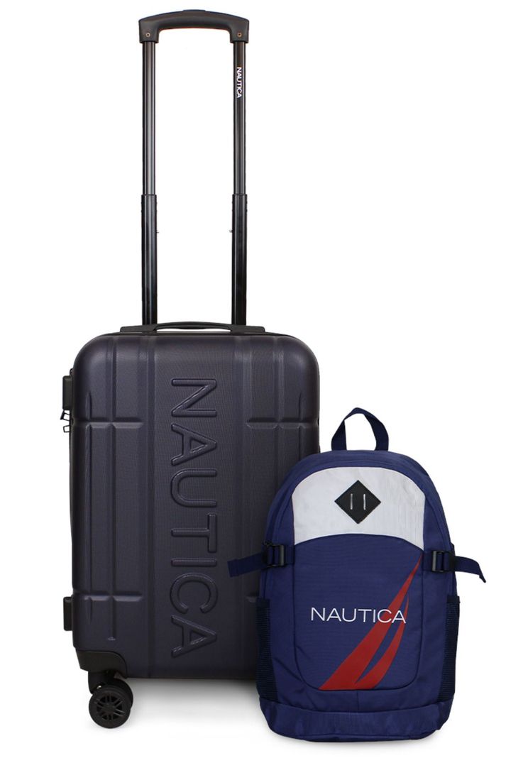 Pack Nautica Maleta cabina Amsterdam + Mochila Atlas azul-0
