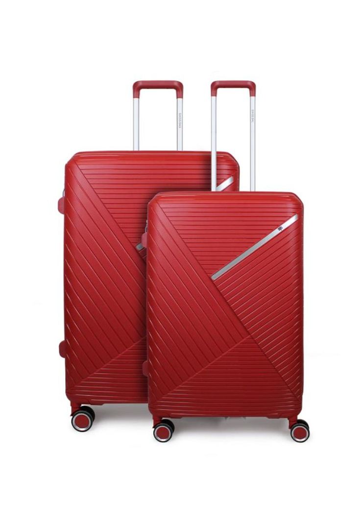 Pack 2 maletas Storm M+L roja Swiss bag