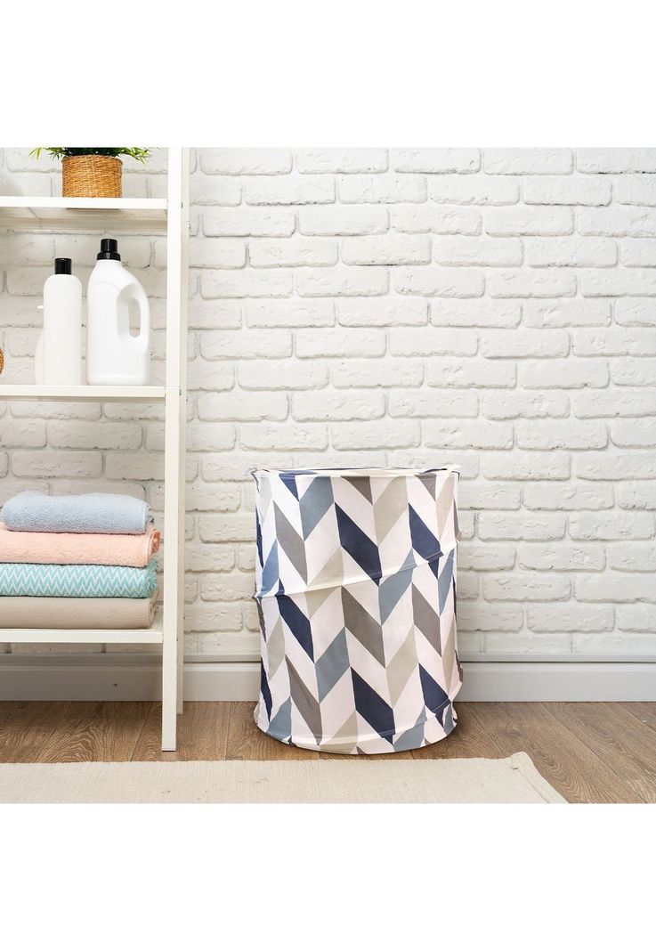 Cesto para ropa plegable Nautica Home 42x55cm multicolor Gris M