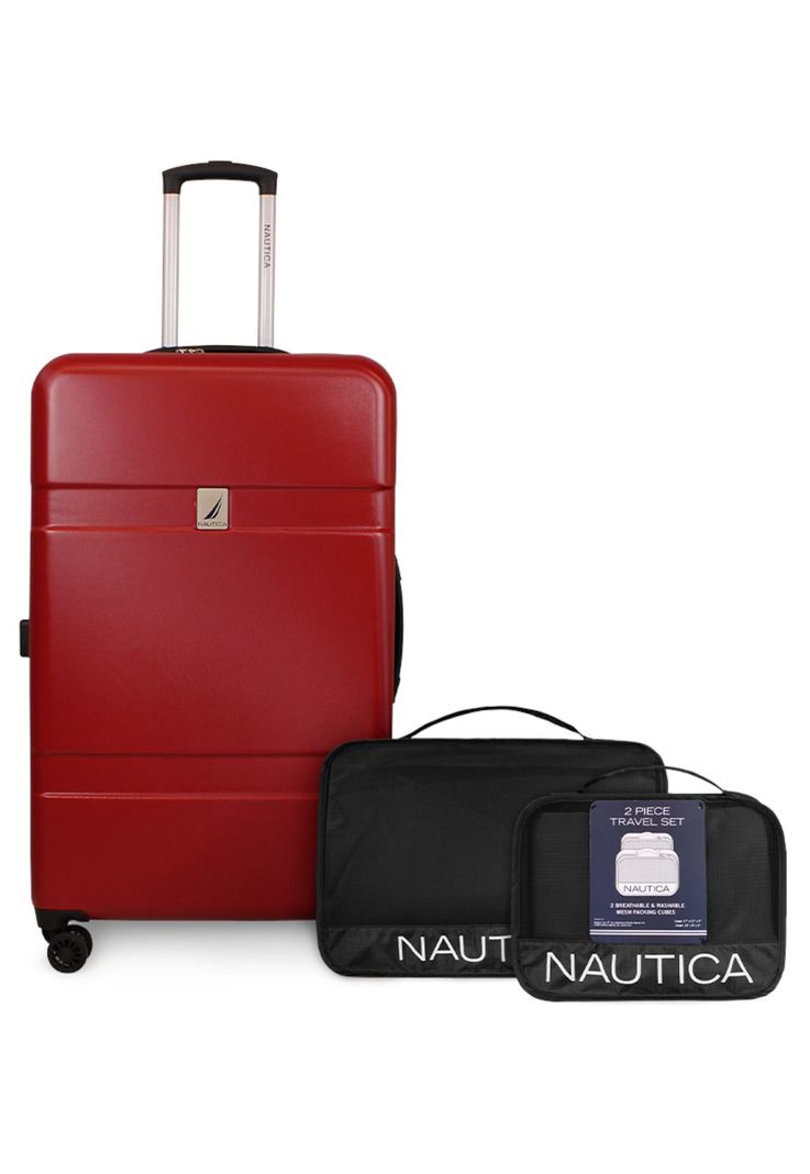 Pack Maleta grande Bora 23kg roja + Organizador Nautica-0