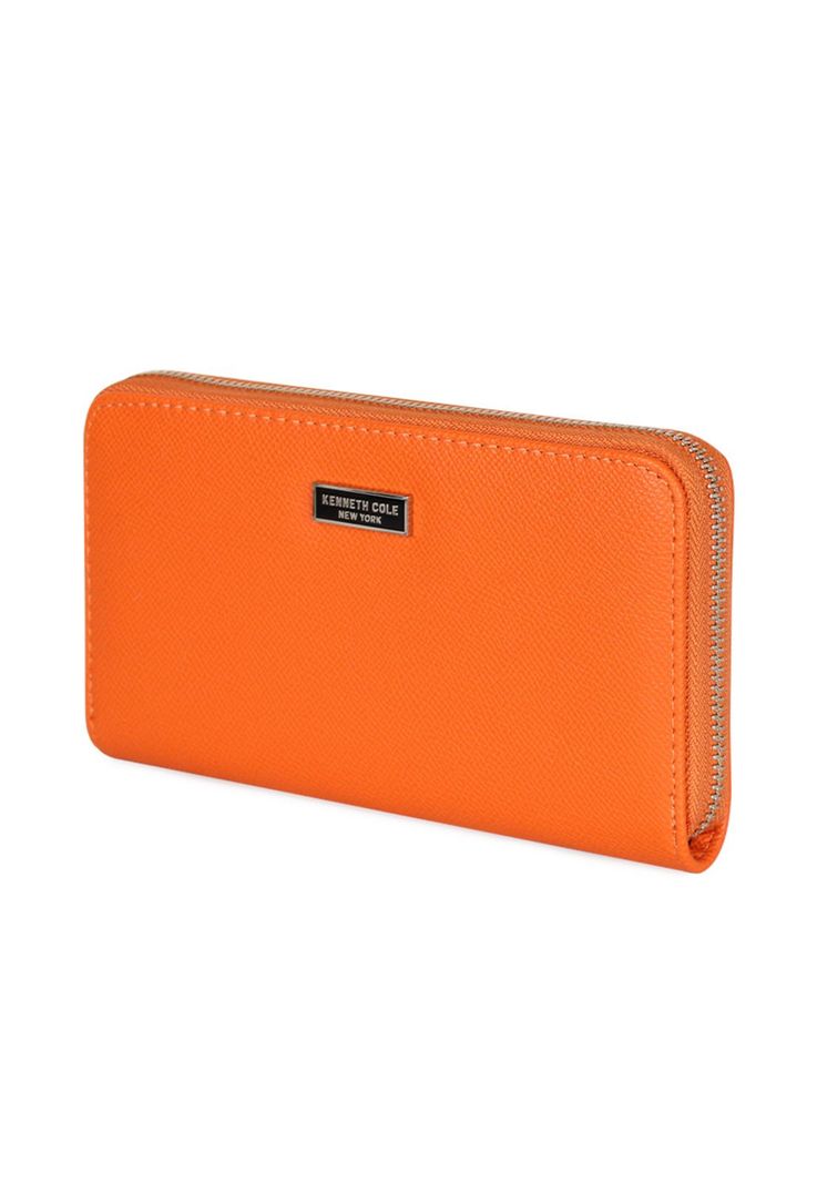 Pack Billetera Flap-Bessie orange + Pañuelo Alcala Kenneth Cole-1