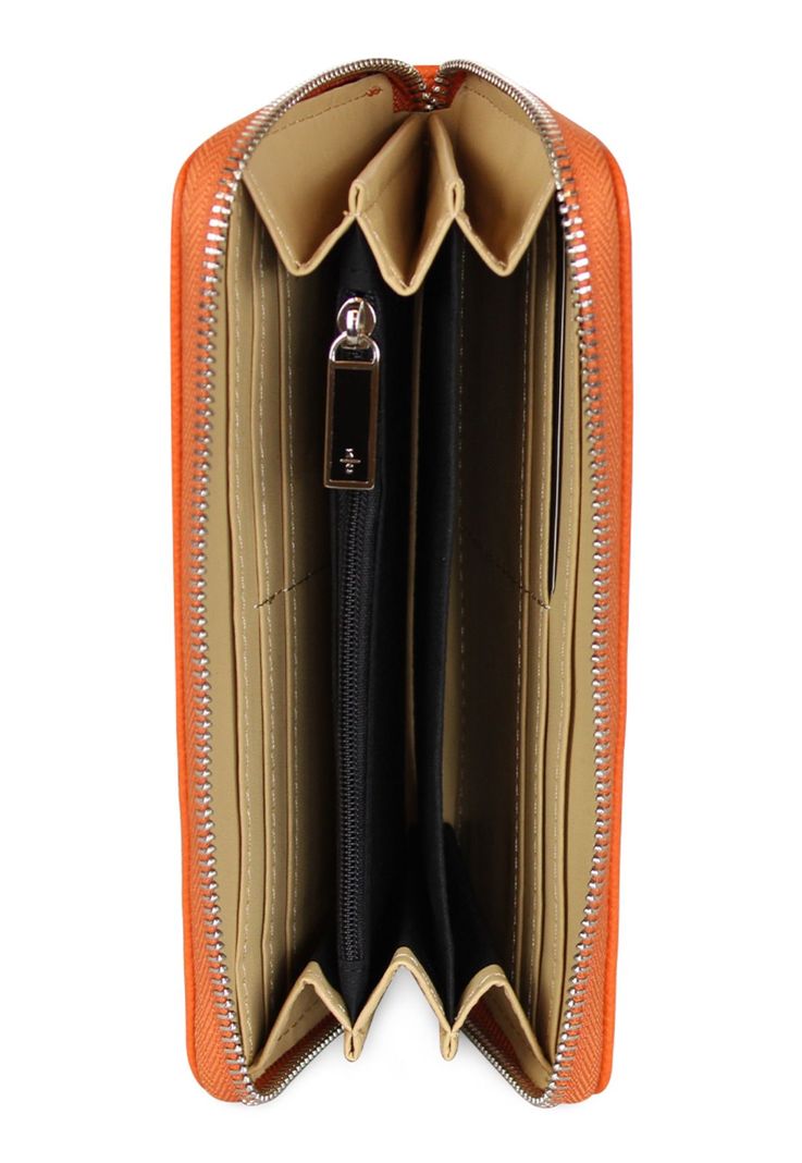 Pack Billetera Flap-Bessie orange + Pañuelo Alcala Kenneth Cole-3