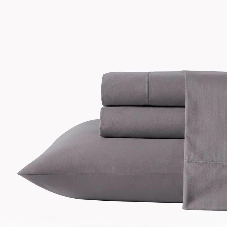 Juego de sabanas Nautica 4 piezas microfibra 2 plazas plomo Gris