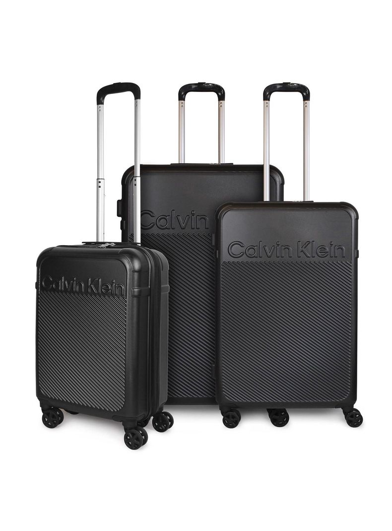 Set 3 maletas S+M+L Expression Negro Calvin Klein-0