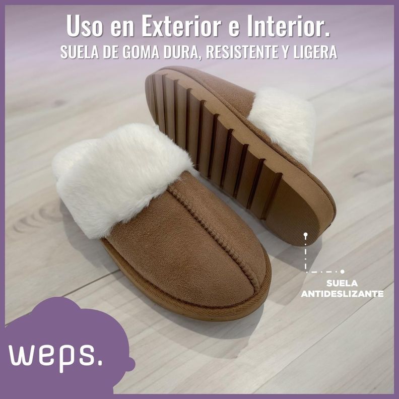 Pantuflas Adulto Mujer Weps Zapatillas de Levantarse Slip On Weps