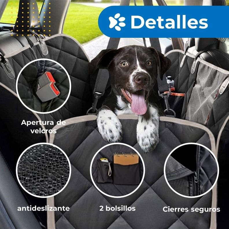 Protector Funda Cubre Asiento Auto Perros Mascotas Petpal-2
