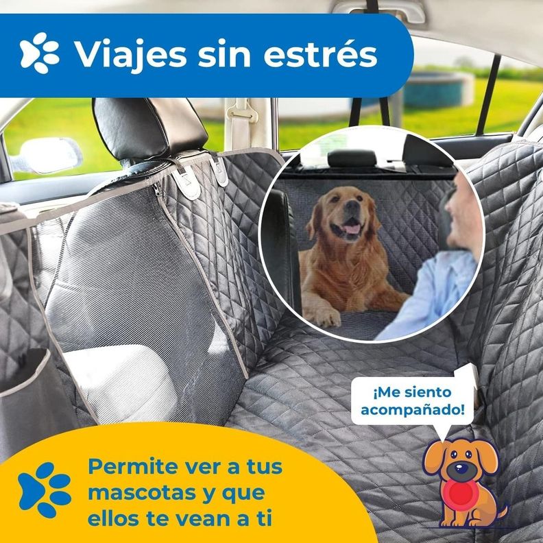 Protector Funda Cubre Asiento Auto Perros Mascotas Petpal-4