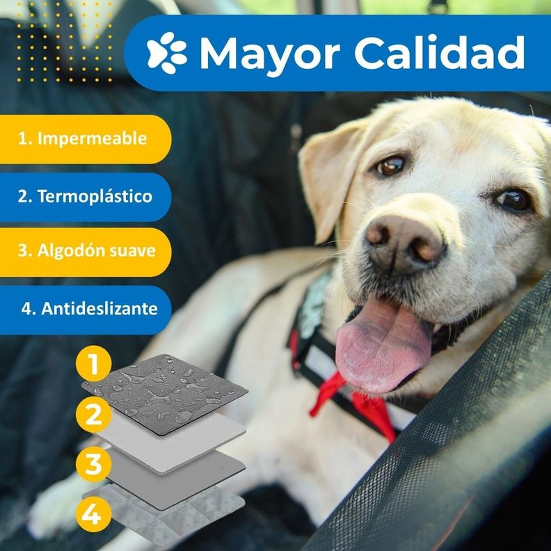 Protector Funda Cubre Asiento Auto Perros Mascotas Petpal-5