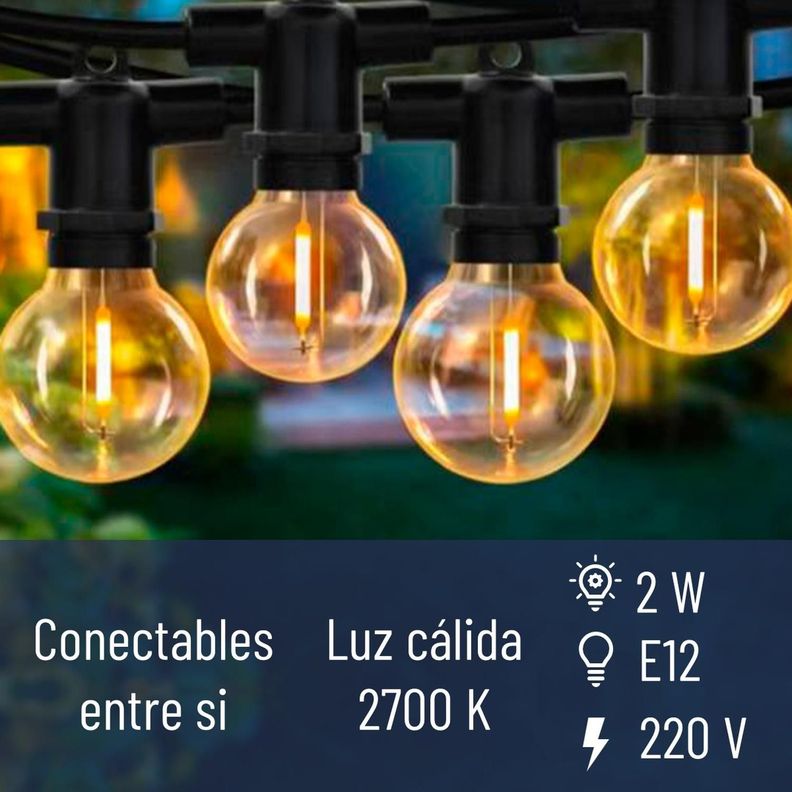 Guirnalda Luces Maxwell 10 Metros Unible + 15 Ampolletas-6