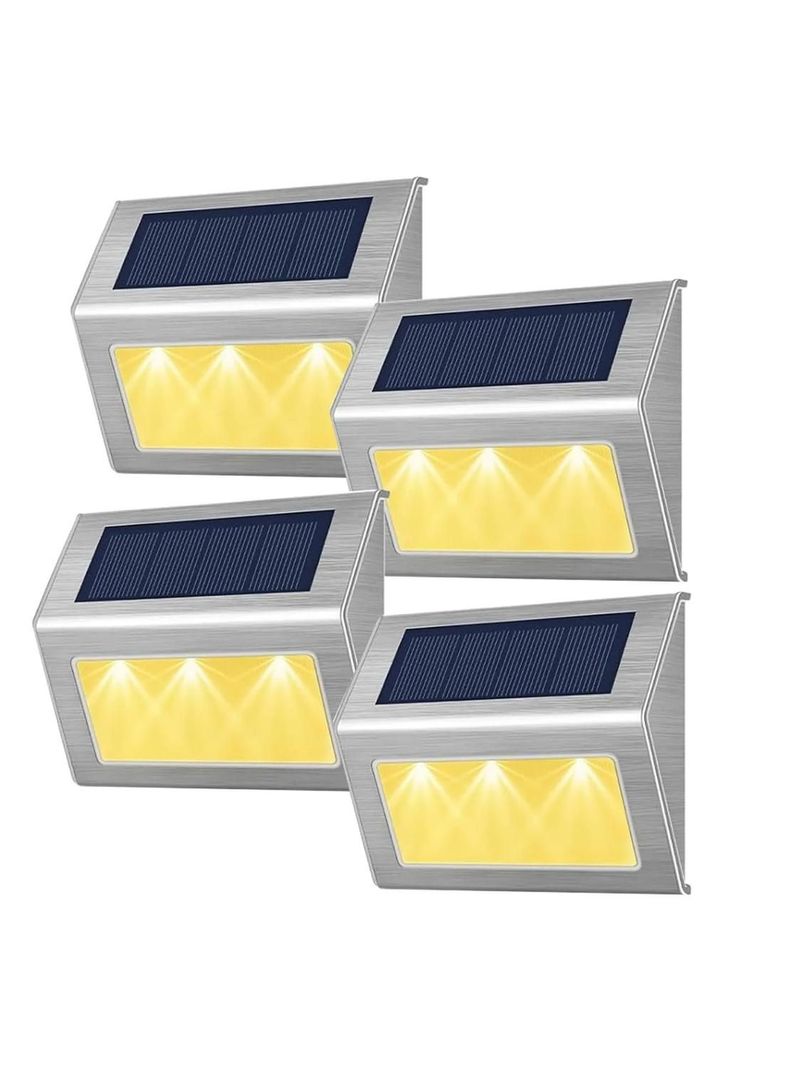 Foco Reflector Solar Maxwell Led Exterior Pared Set de 4-0