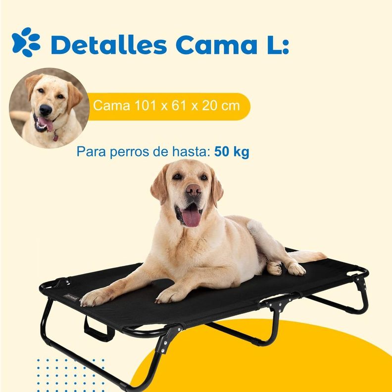 Cama Perro Gato Plegable Refrescante Altura Elevada Petpal-7