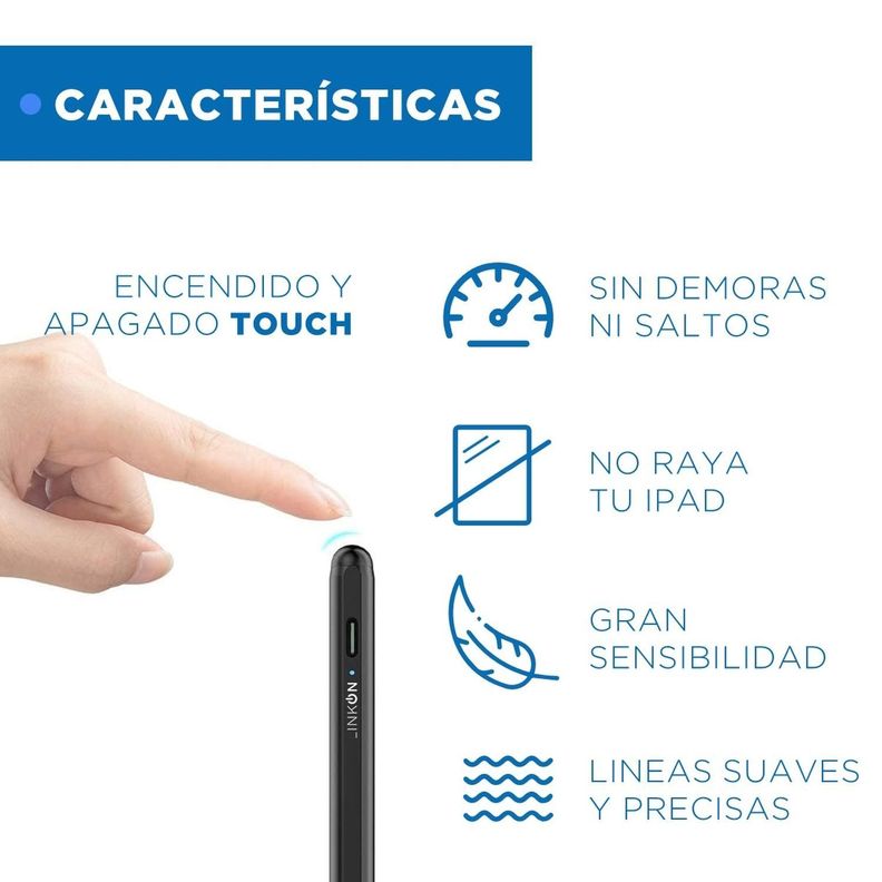 Lapiz Pencil Stylus Tactil Optico Linkon Para iPad Apple-6