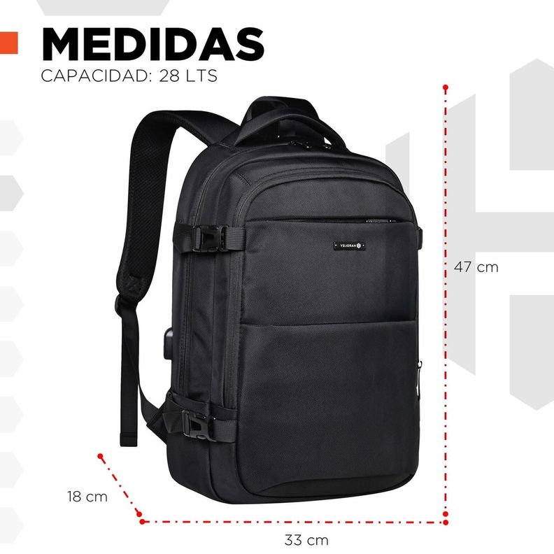 Mochila Notebook Hardley Impermeable Antirrobo Balistica-7