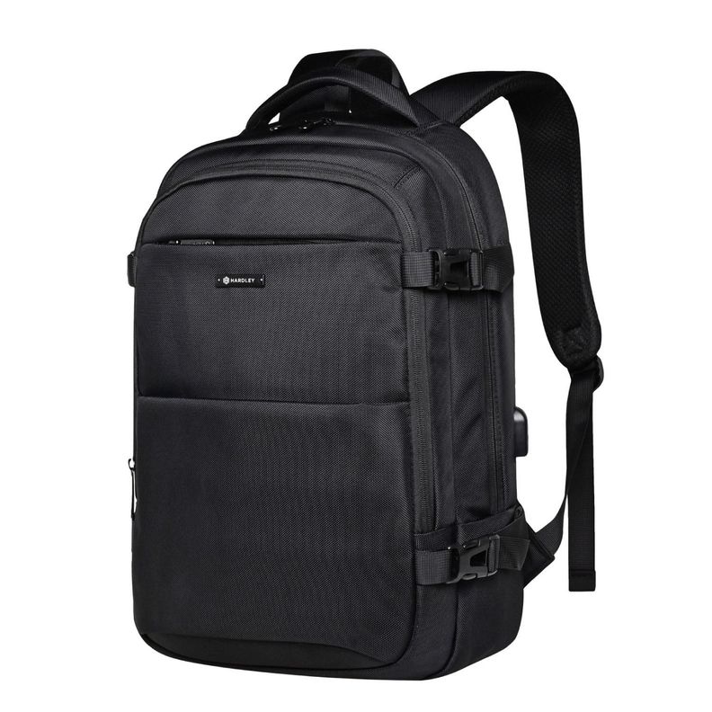 Mochila Notebook Hardley Impermeable 28 lt Antirrobo Balistica Negro