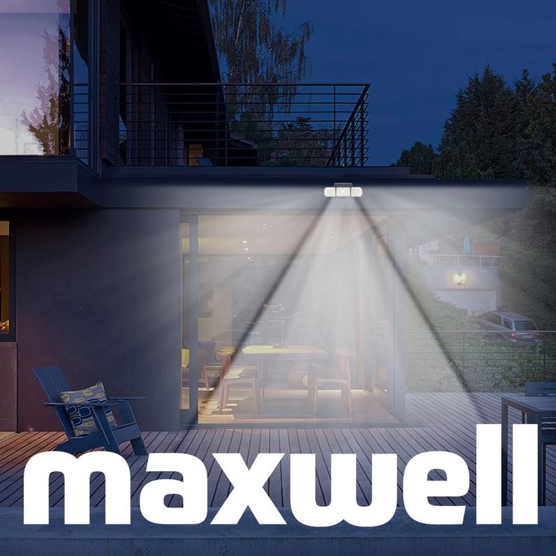 Foco Led Solar Exterior Maxwell Sensor Movimiento 3 Direcc-9