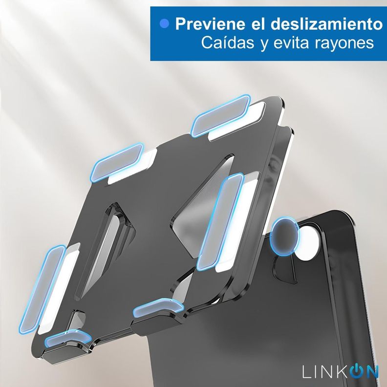 Soporte Notebook Base Alzador Para Macbook Notebook Linkon-5