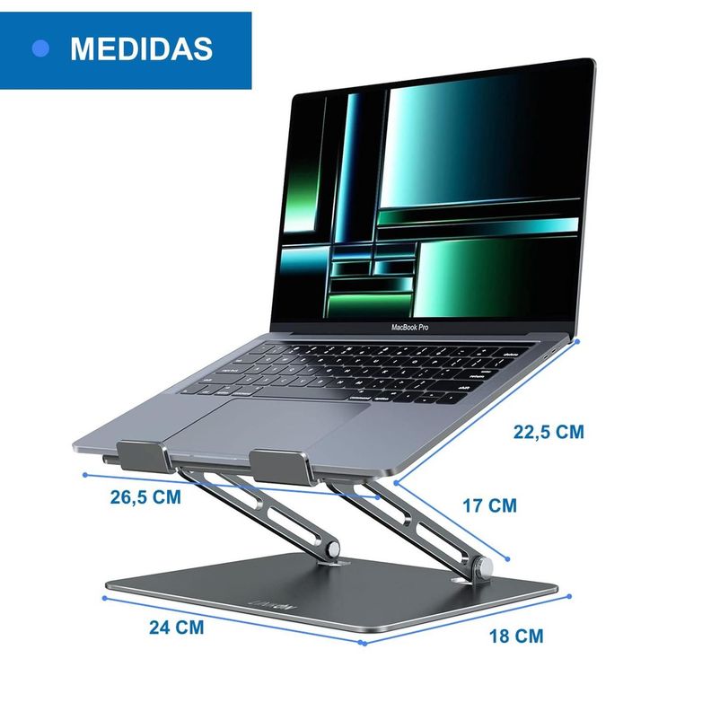 Soporte Notebook Base Alzador Para Macbook Notebook Linkon-8