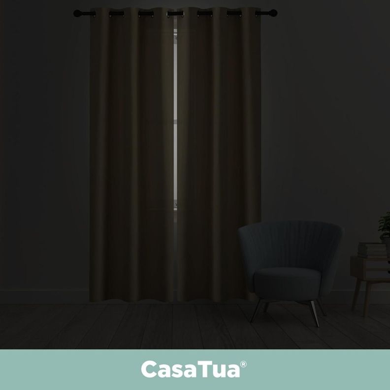 Cortina Blackout Casatua 2 Paños 140x220cm Aislante-4