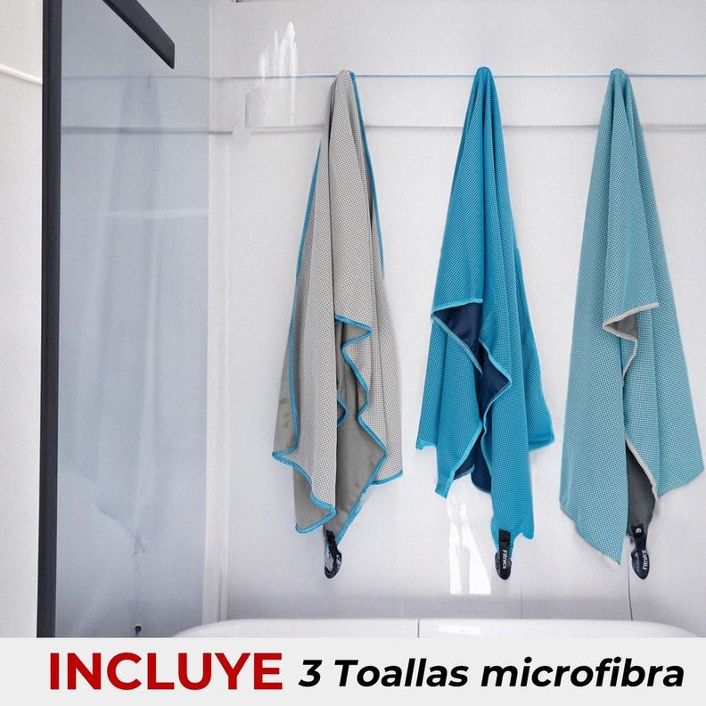 Toalla Microfibra Set de 3 Fitnics 100x30 Ejercicio +Estuche-2