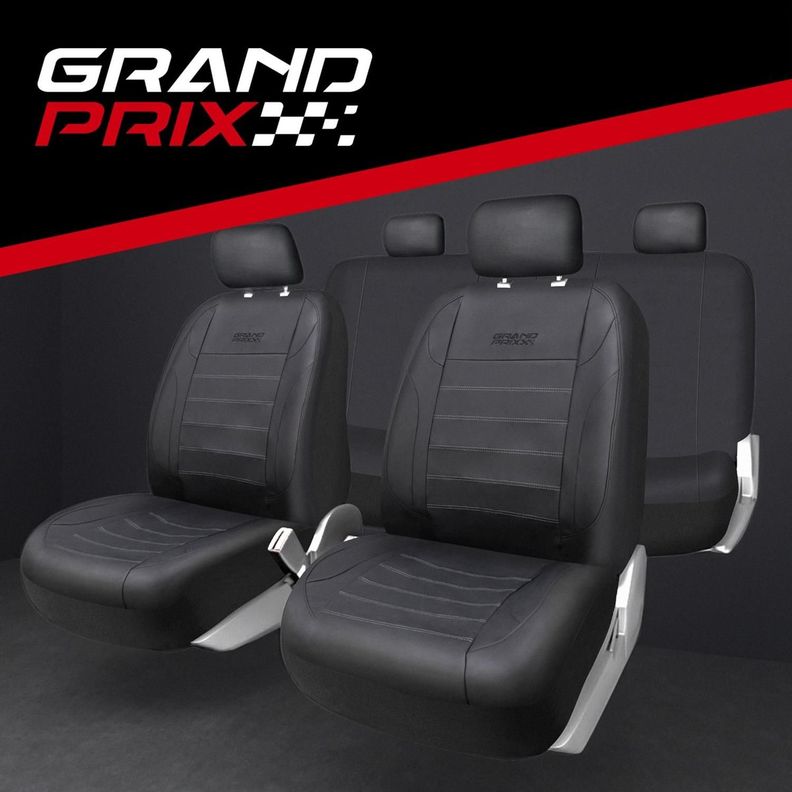 Funda Cubre Asiento para Auto Universal Ecocuero Grand Prix-7