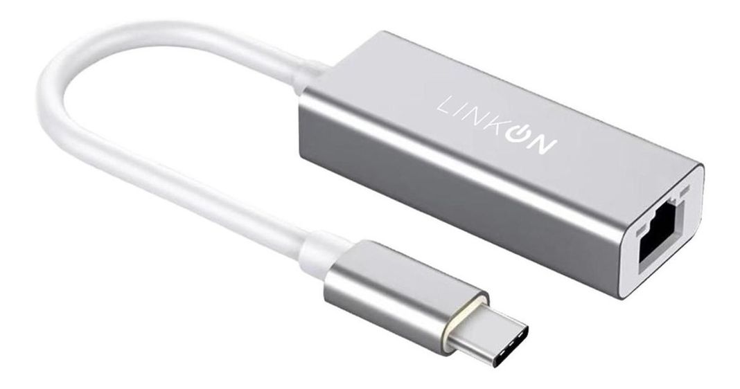 Adaptador Usb c a Rj45 Linkon Lan Ethernet 10/100/1000 Mbps-0