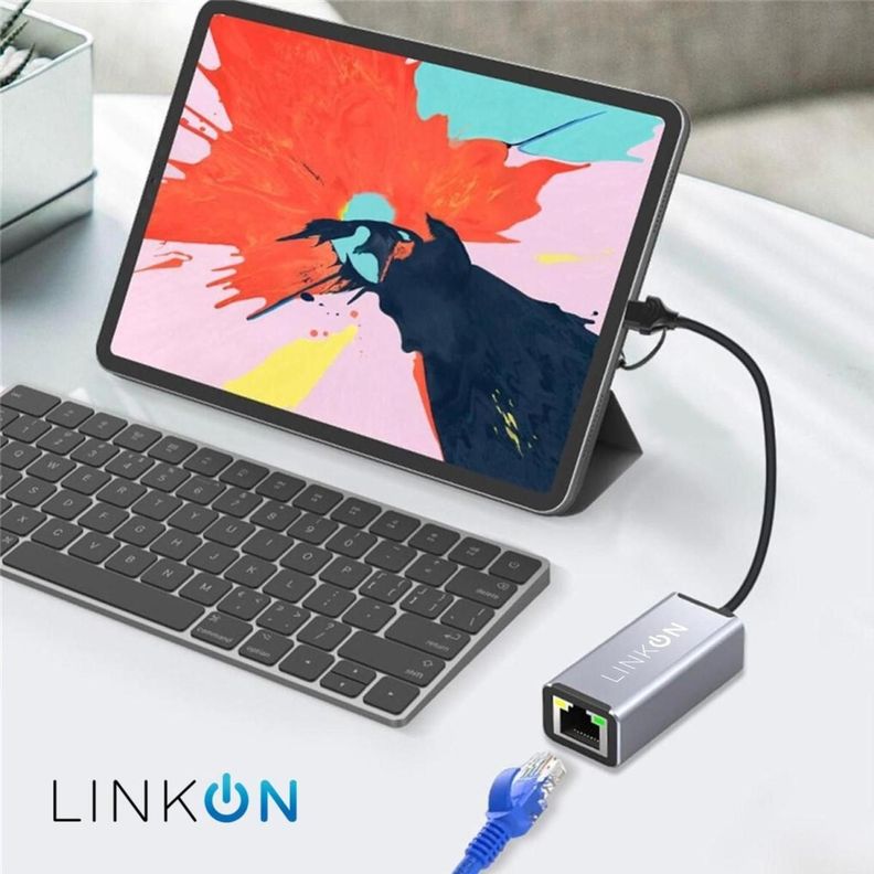 Adaptador 2en1 Usb A y C a Rj45 LAN Ethernet 10/100/1000Mbps-6