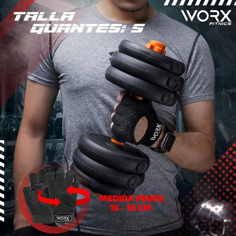 Guantes Gimnasio Entrenamiento Worx Pesas Gym-1