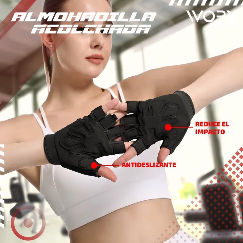 Guantes Gimnasio Entrenamiento Worx Pesas Gym-3