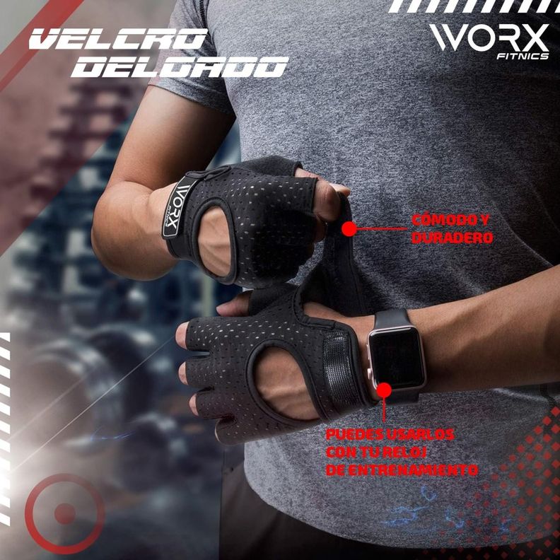 Guantes Gimnasio Entrenamiento Worx Pesas Gym-5