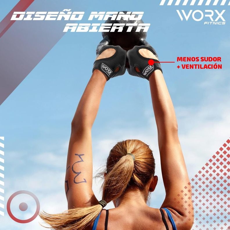 Guantes Gimnasio Entrenamiento Worx Pesas Gym-6